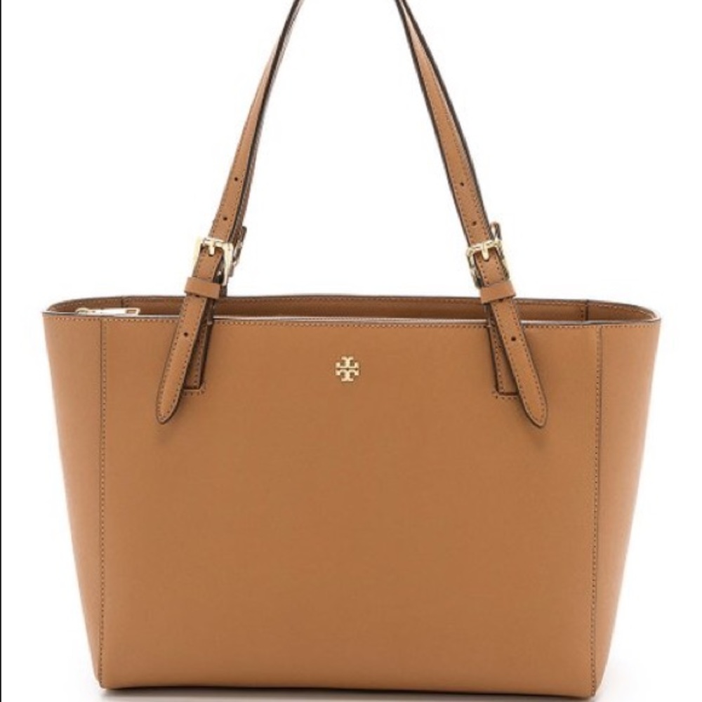 Tory Burch Emerson Leather Buckle Tote SALE $225